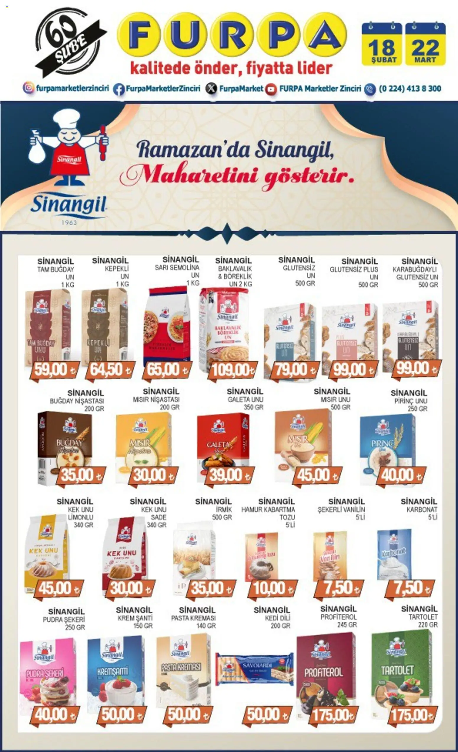 Furpa İndirim - 18.03.2026 tarihinden itibaren geçerlidir | Sayfa: 1 | Ürünler: Krem, Pirinç, Pudra, Mısır