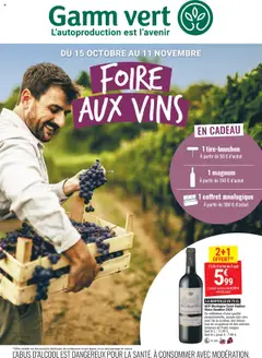 Gamm vert - Prévisualisation de Gamm vert catalogue foire aux vins valide à partir de 15.10.2025