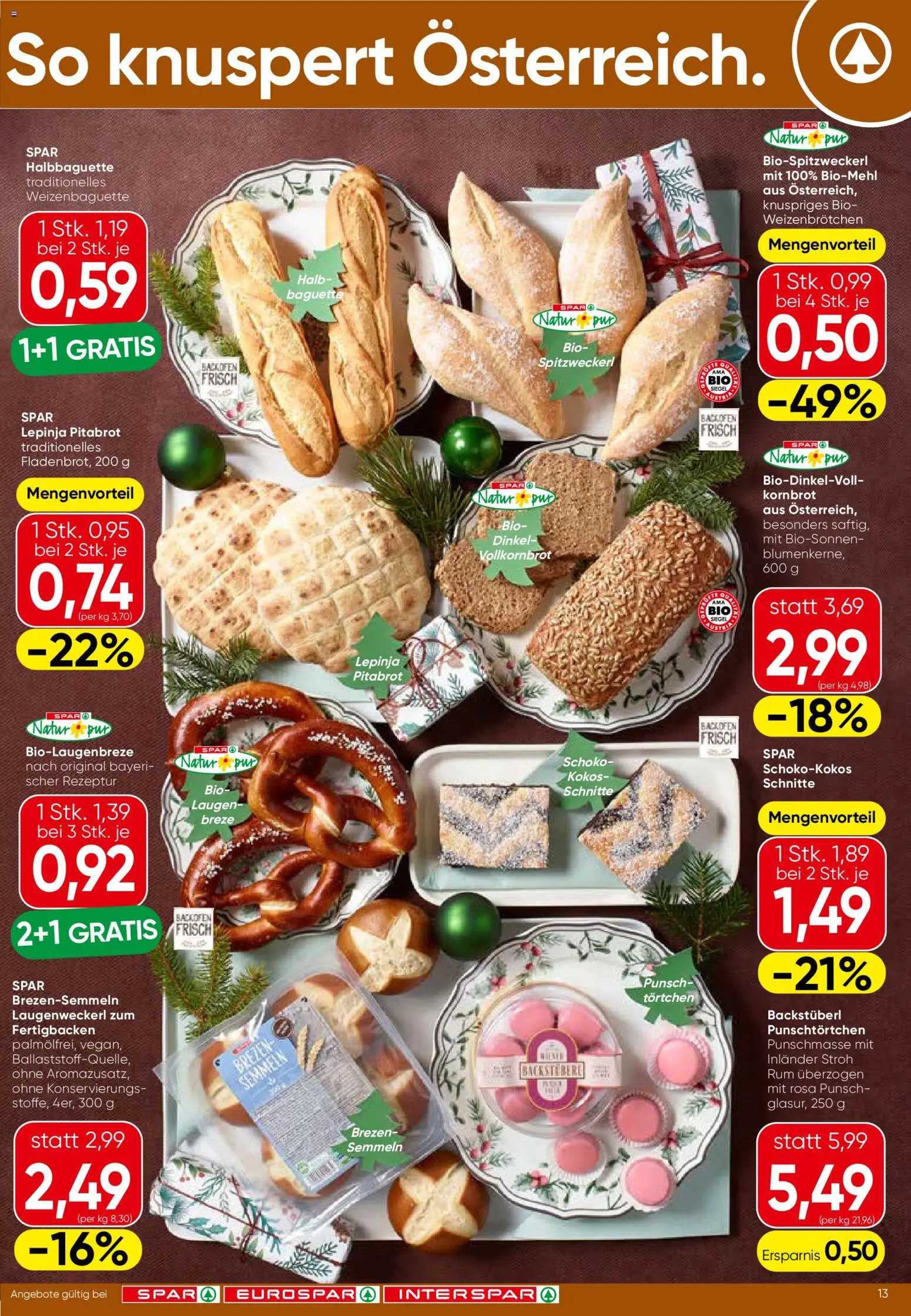 Spar Flublatt - Oberösterreich gültig ab 11.12.2025 | Seite: 13 | Produkte: Jääkaappipakastin