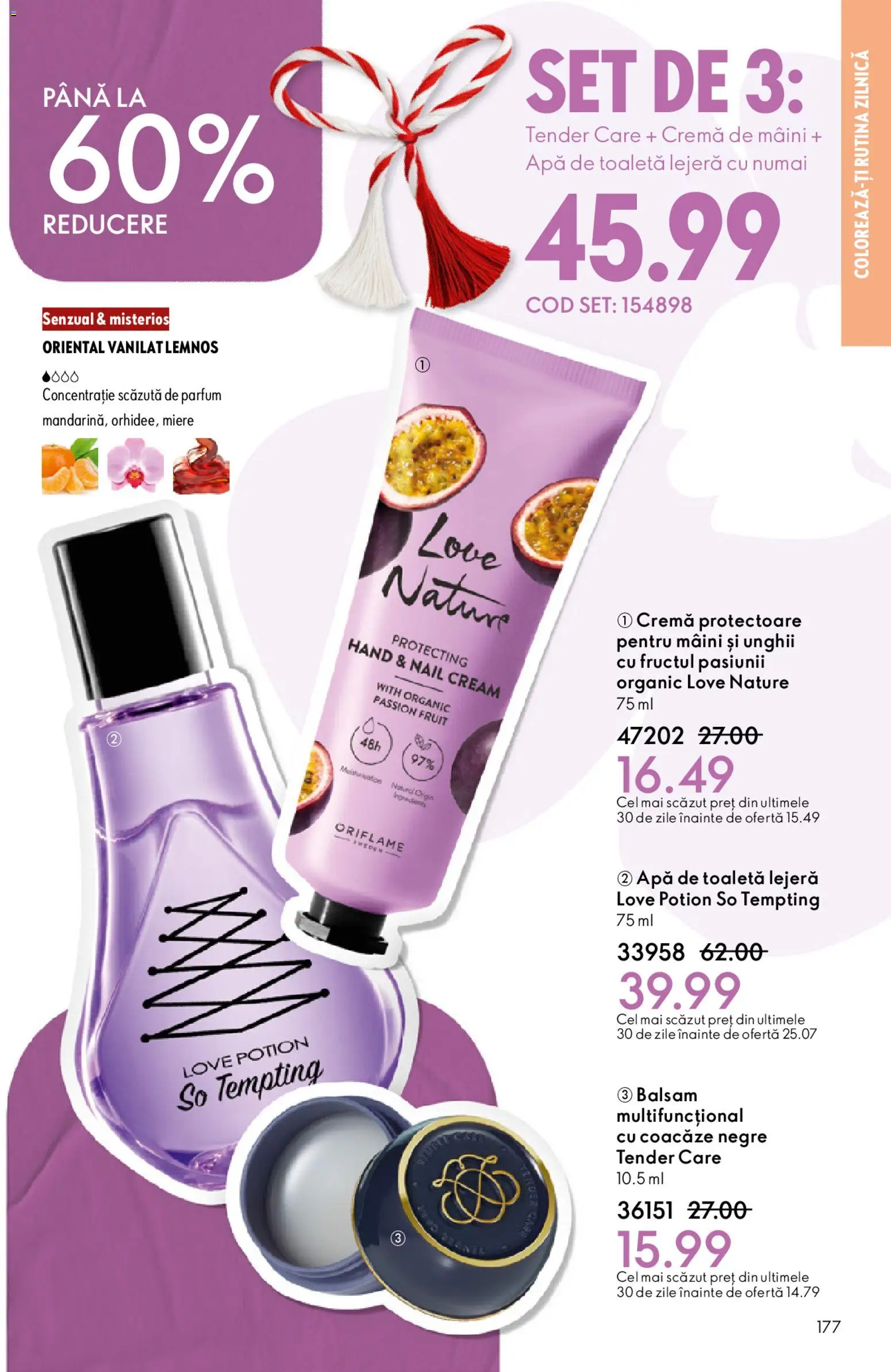 Noul catalog Oriflame – valabil de la 11.02.2026 | Pagină: 177 | Produse: Parfum, Balsam, Cremă, Cremă de mâini