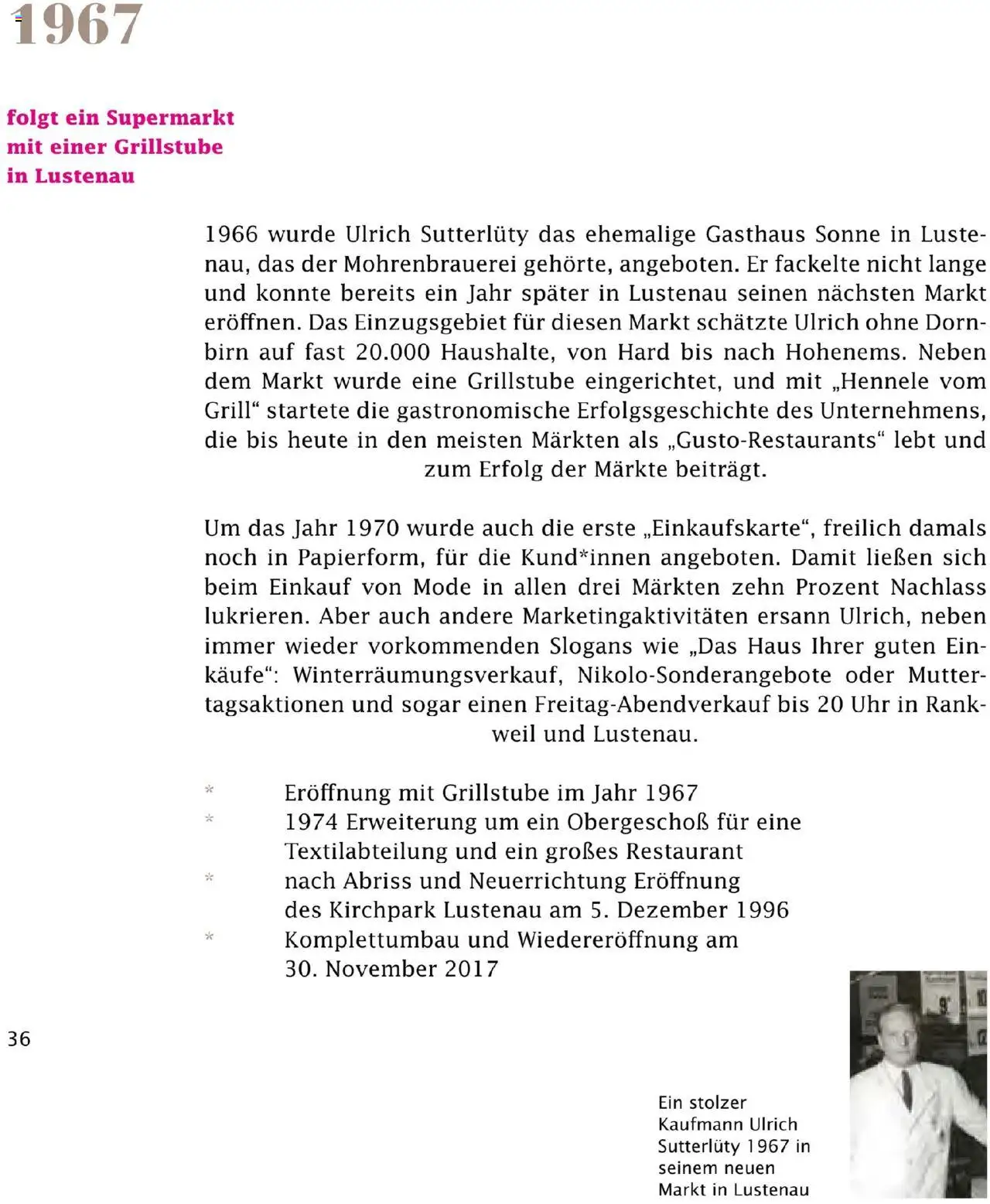 Sutterlüty Unsere Chronik gültig ab 01.08.2025 | Seite: 36 | Produkte: Uhr, Grill
