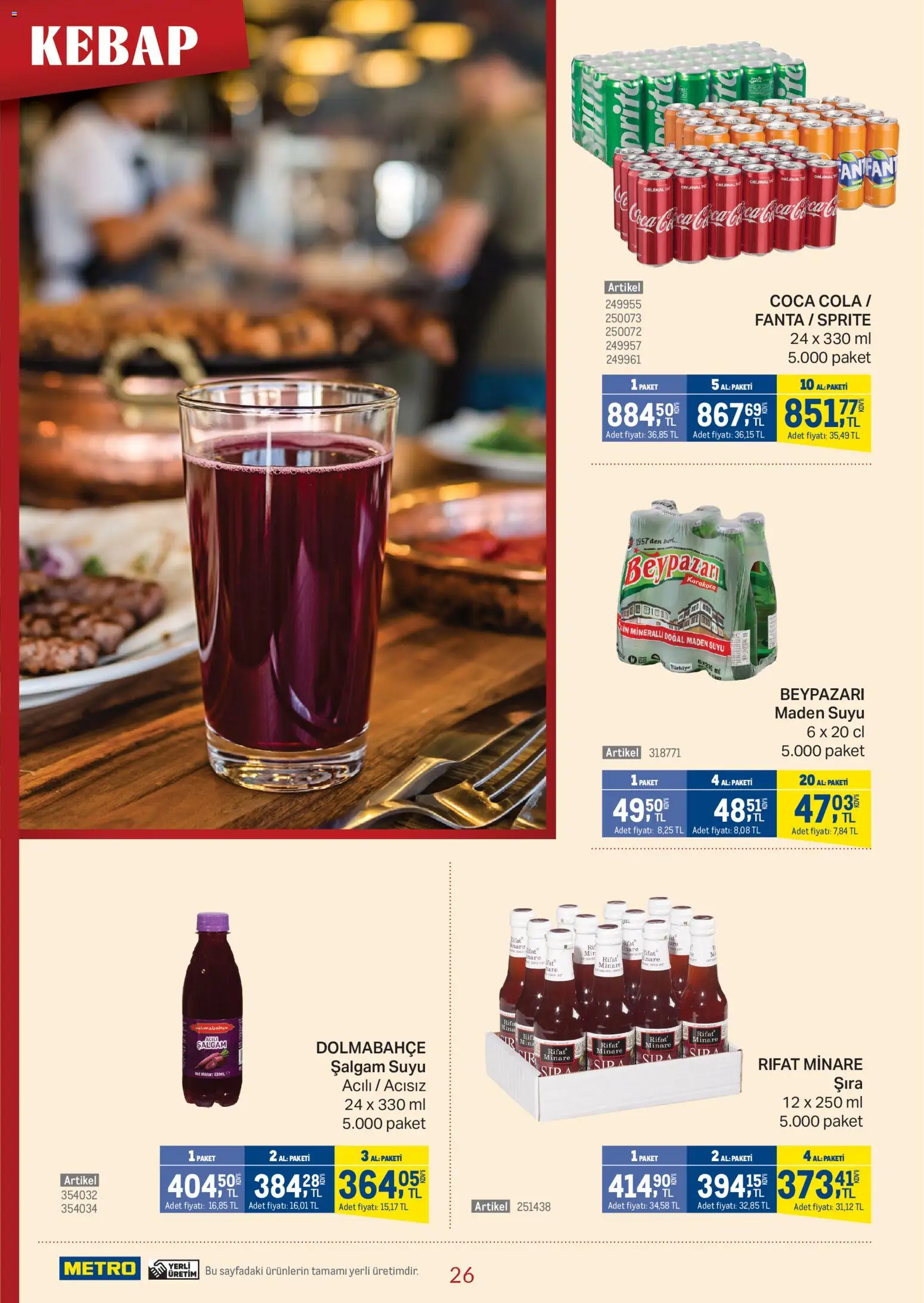 Metro - Kebap Restoranları - 04.02.2026 tarihinden itibaren geçerlidir | Sayfa: 26