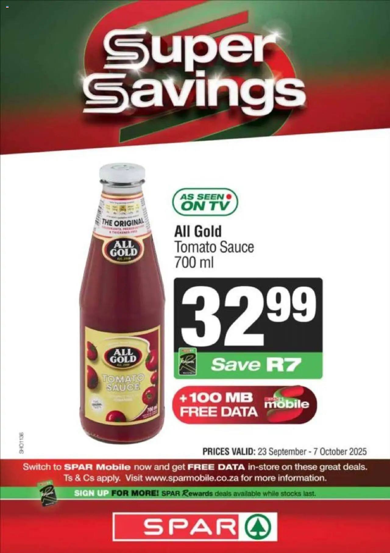 New Spar catalogue – valid from 23.09.2025 | Page: 2 | Products: TV, Switch, Tomato sauce, Sauce
