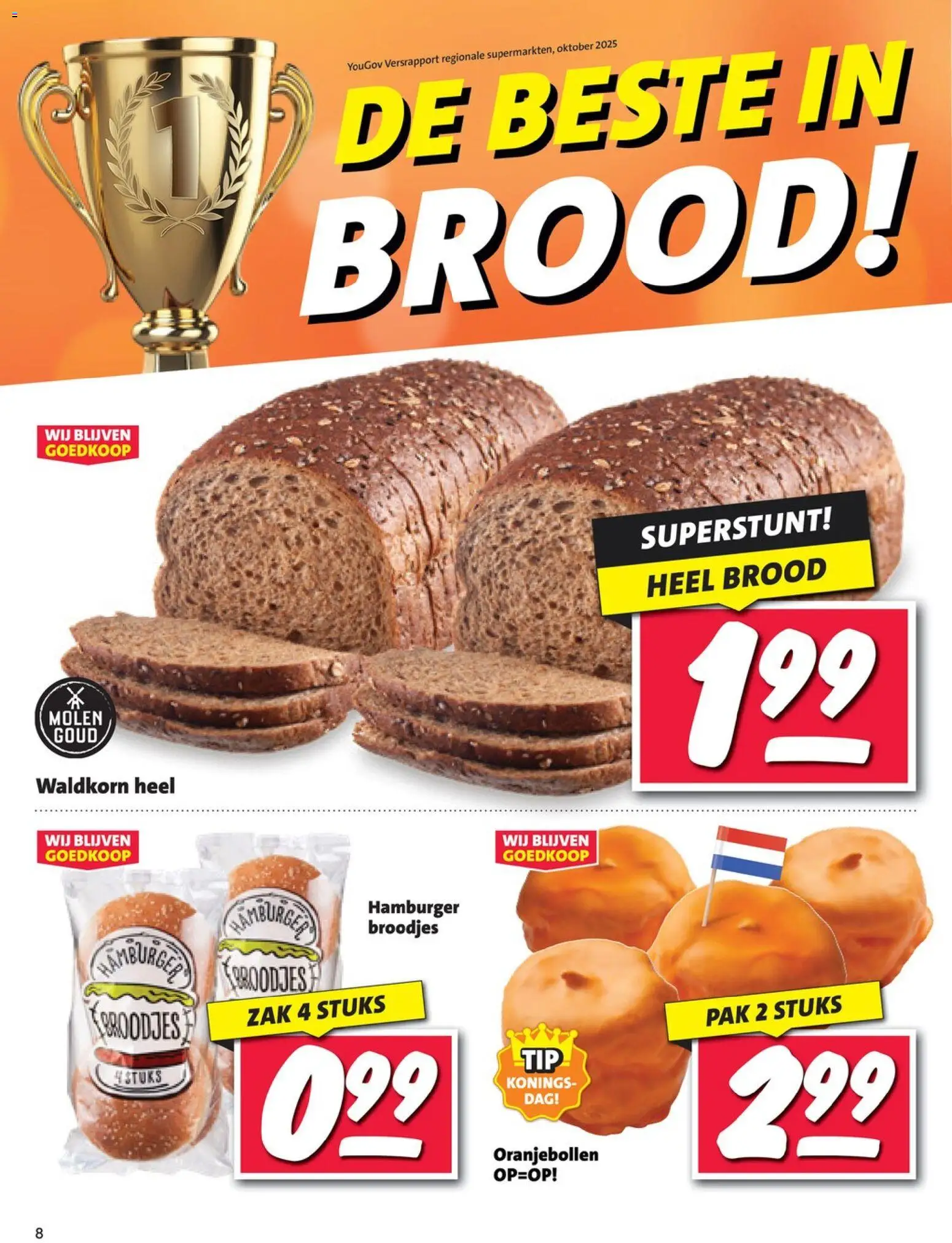 {H1} | Pagina: 8 | Producten: Brood, Hamburger, Zak, Broodjes