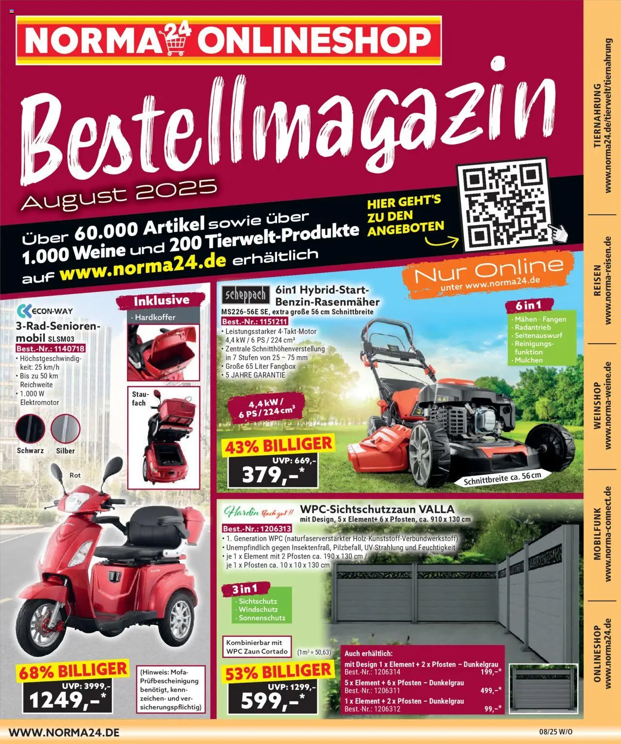 Norma - Bestellmagazin August 2025 - gültig ab dem 01.08.2025 | Seite: 1