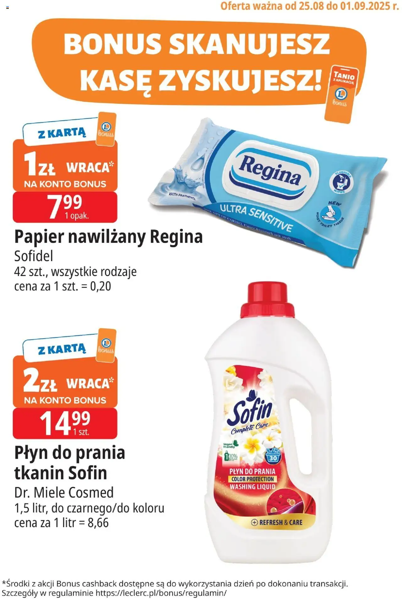 E.Leclerc Gazetka - Kupony dodatkowe od 25.08.2025 | Strona: 2 | Produkty: Karta