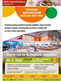 Náhled letáku Globus leták - Ostrava od 04.02.2026 | Strana: 33 | Produkty: Globus, Ryby, Sýry, Paštika