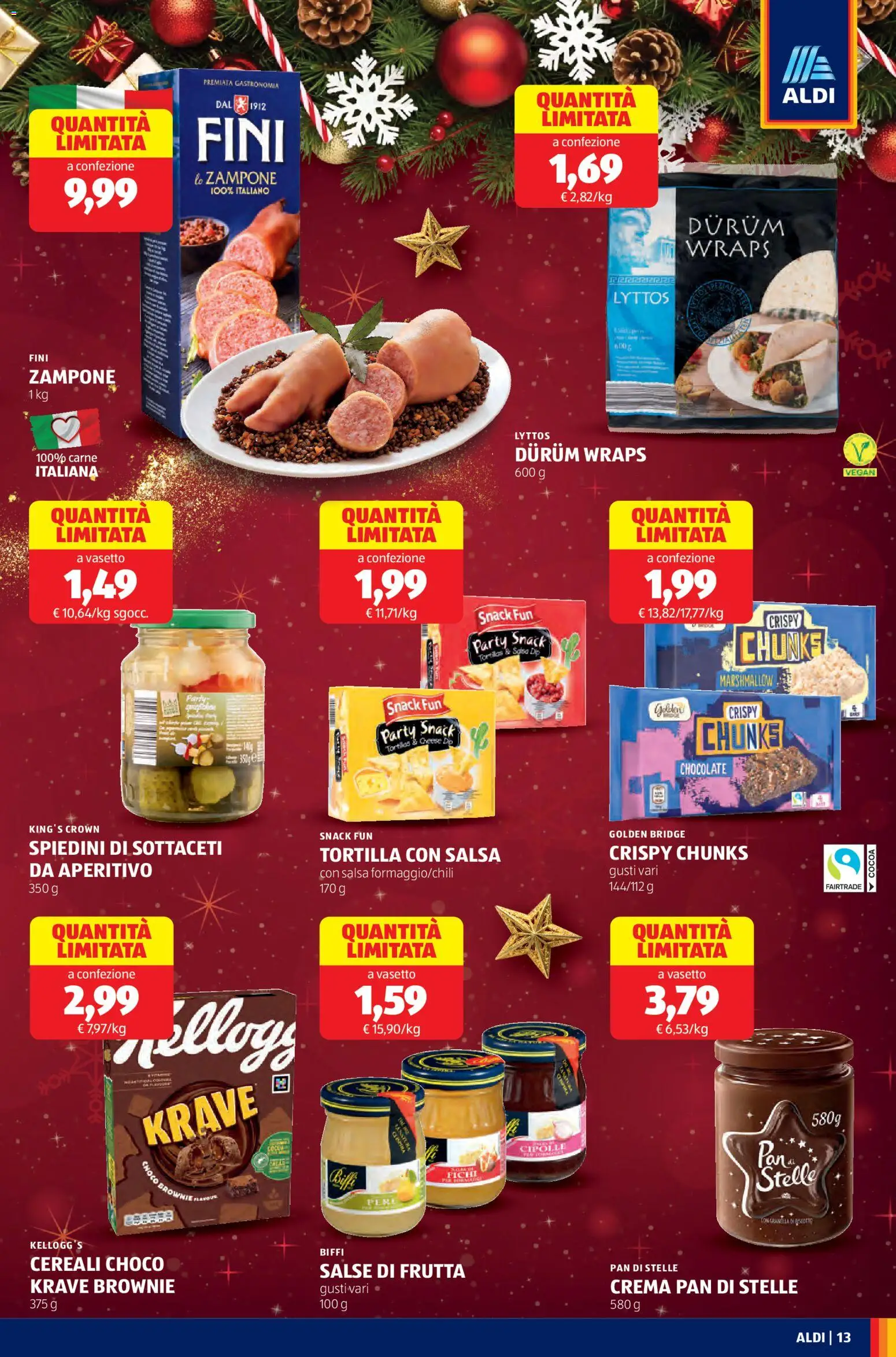 Volantino Aldi del 24.11.2025 | Pagina: 13 | Prodotti: Crema, Cereali, Frutta, Aperitivo