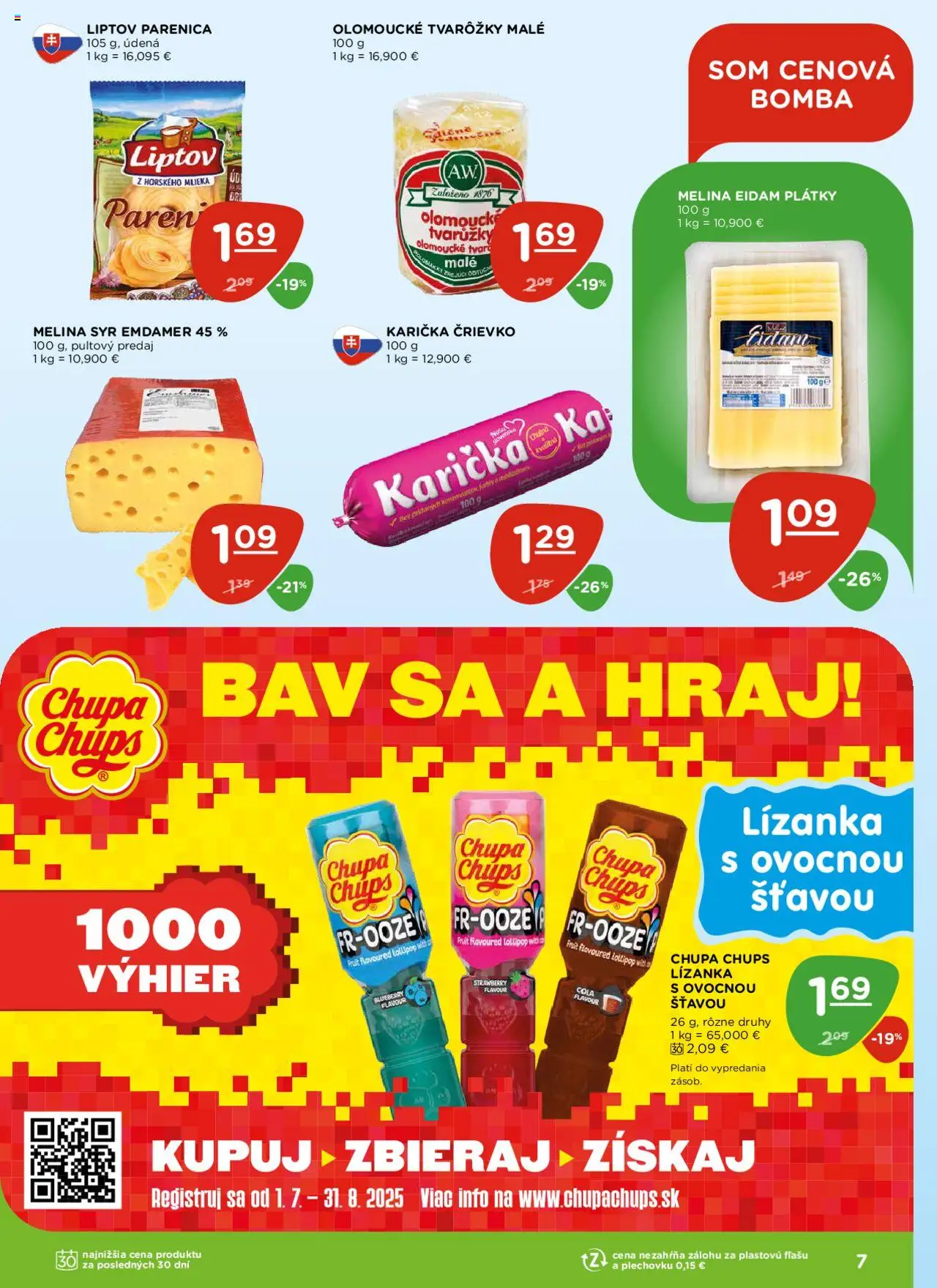 Terno leták │ platný od 21.08.2025 | Strana: 7 | Produkty: Syr, Eidam, Cola