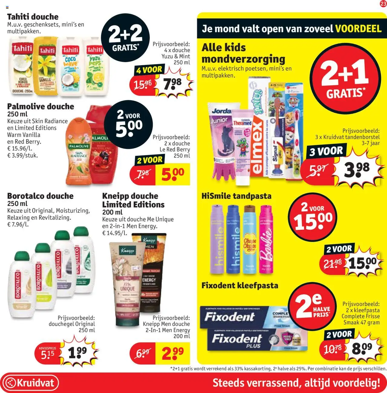 {H1} | Pagina: 25 | Producten: Mondverzorging, Gel, Tandpasta, Kan