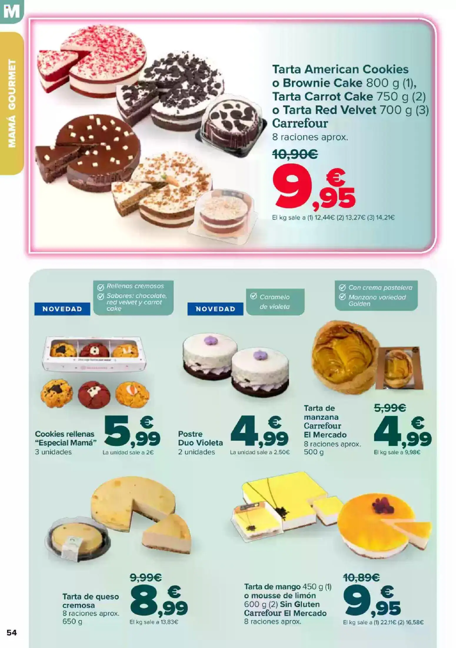 Carrefour Dia de la Madre │ válido desde el 23.04.2026 | Página: 54 | Productos: Mousse, Queso, Manzana, Crema