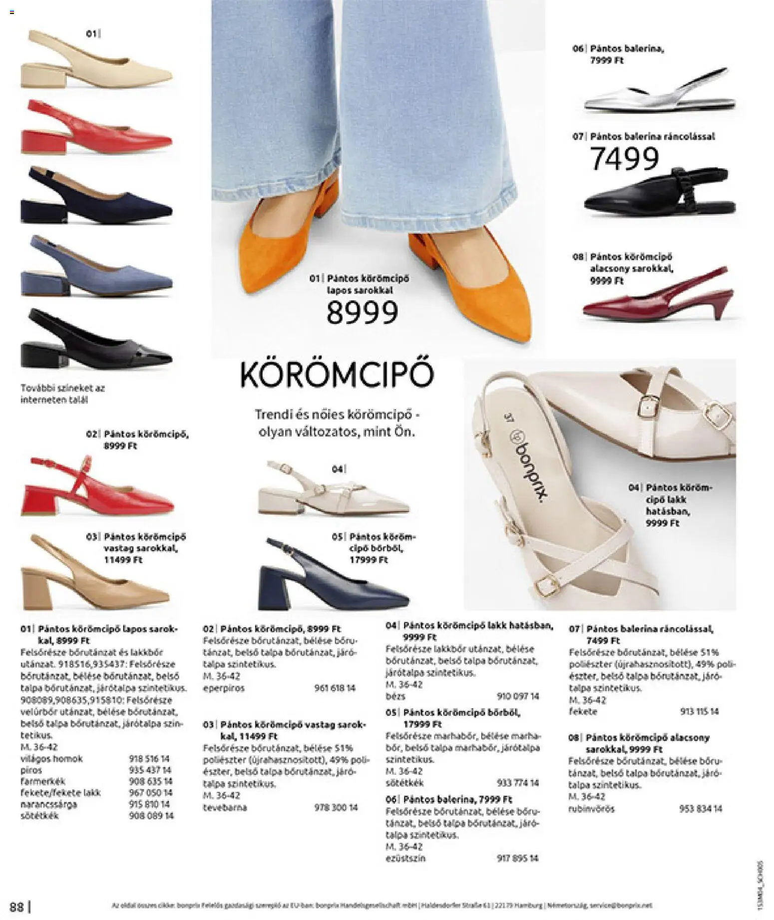 Bonprix akciós ujság - amely érvényes a következő dátumtól: 30.03.2026 | Oldal: 90 | Termékek: Körömcipő