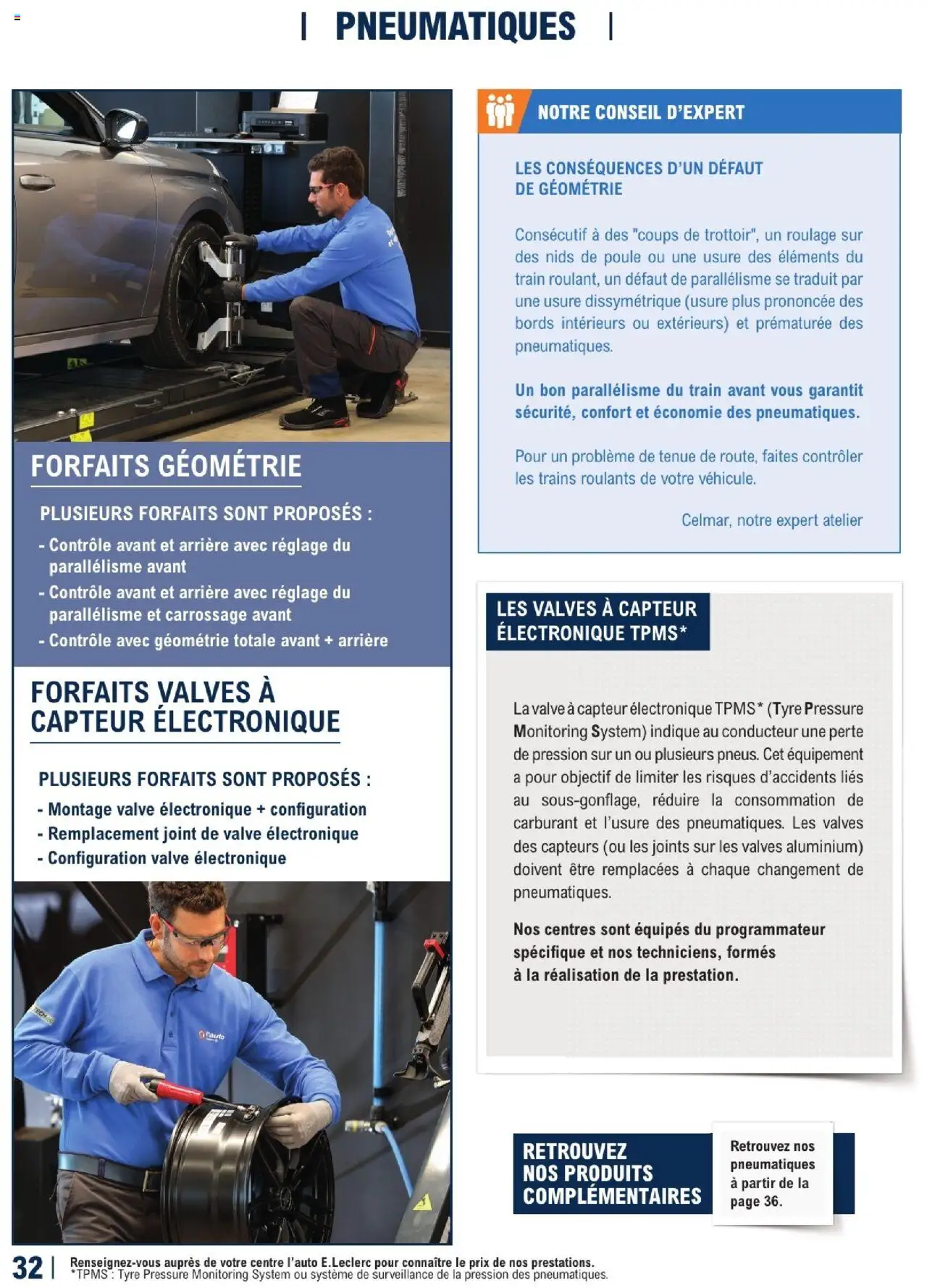  | Page: 32 | Produits: Forfaits géométrie
