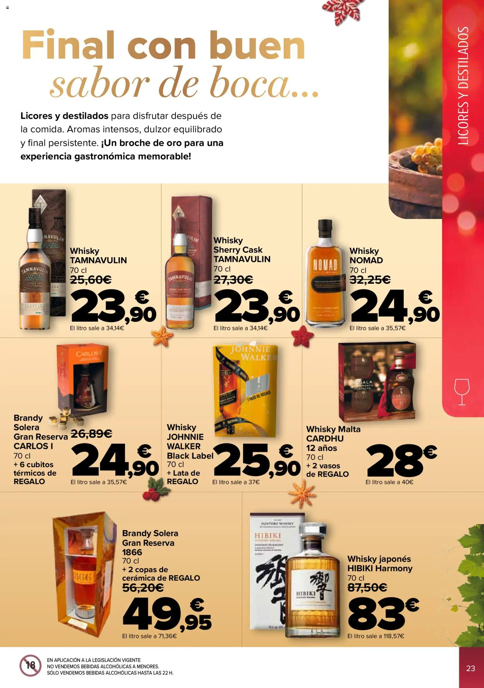 Carrefour folleto │ válido desde el 02.12.2025 | Página: 23 | Productos: Vasos, Whisky, Μαύρο πιπέρι