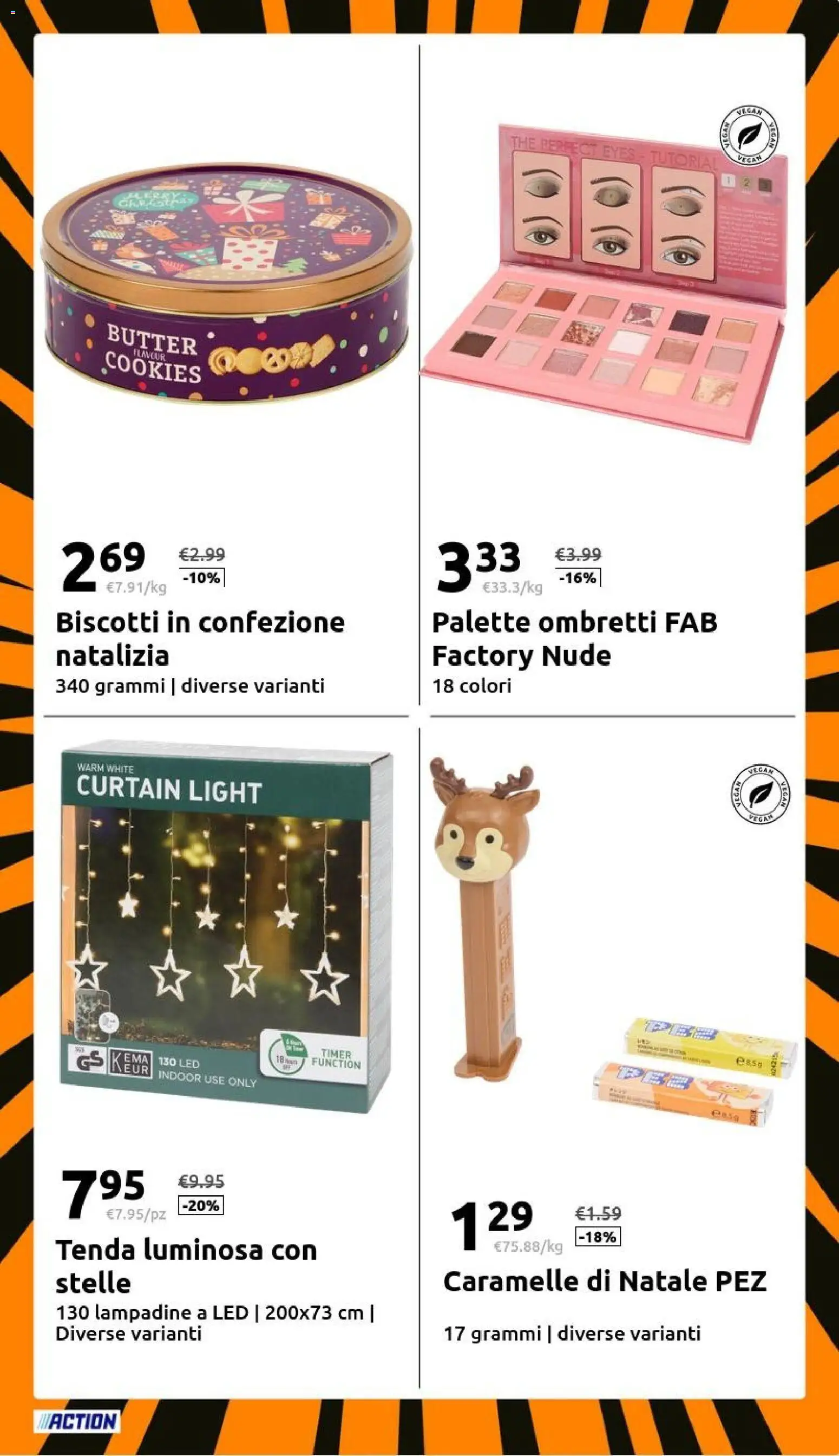 Volantino Action del 26.11.2025 | Pagina: 23 | Prodotti: Caramelle, Biscotti, Tenda, The