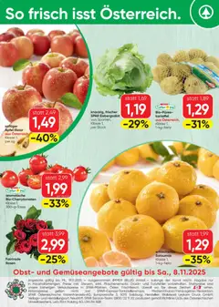 Spar Flugblatt ab 06.11.2025 gültig | Seite: 24 | Produkte: Obst, Äpfel