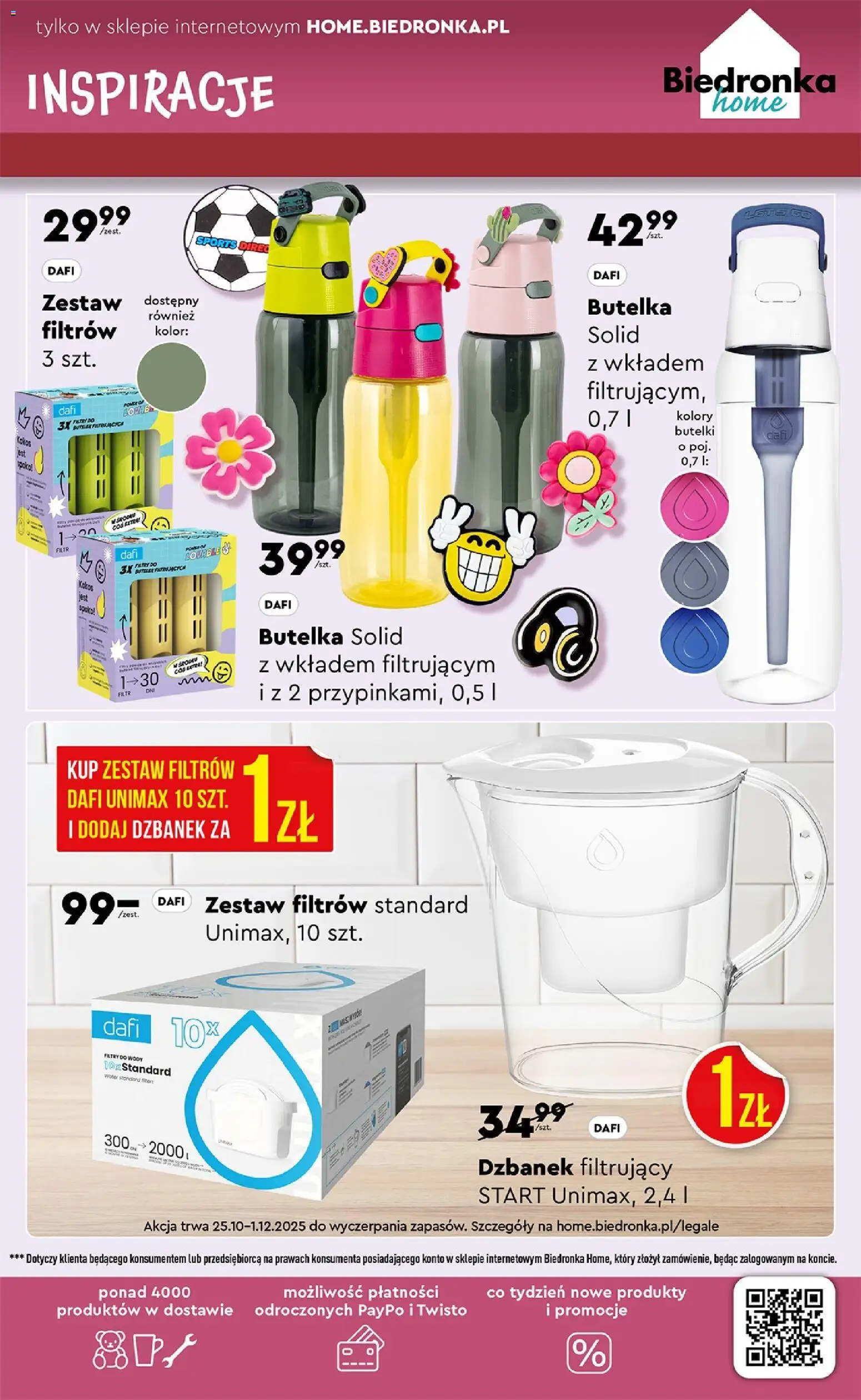 Biedronka Black Friday od 25.10.2025 | Strona: 41 | Produkty: Dzbanek, Dzbanek filtrujący