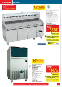 METRO - Prévisualisation de METRO - Sélection Promos Equipement valide à partir de 27.11.2025 | Page: 9 | Produits: Machine à glaçons, Poids, Portes, Pizza