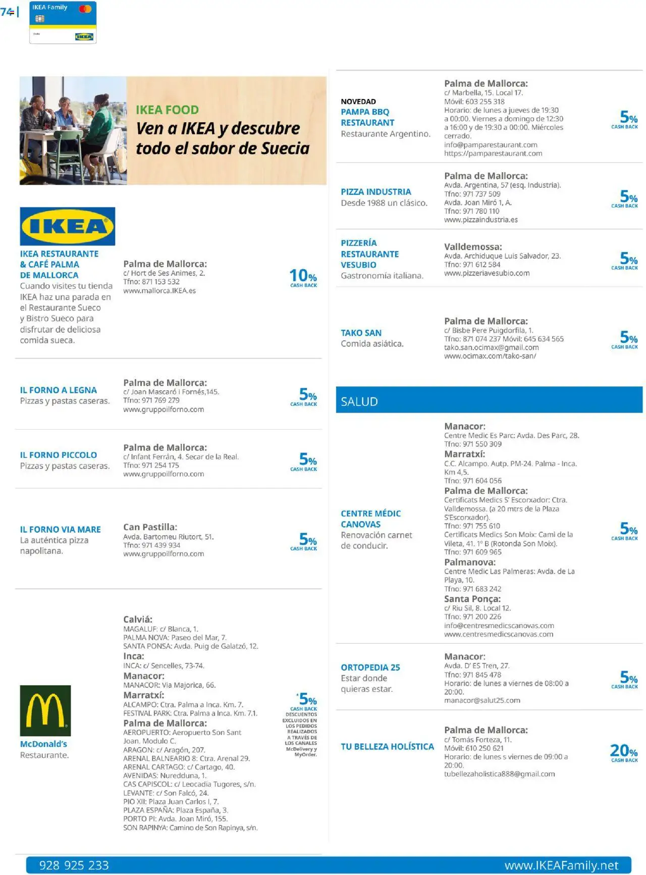 Catálogo IKEA Family │ válido desde el 01.10.2025 | Página: 74 | Productos: Café, Pizza, Palmeras