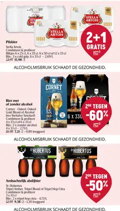Cornet - Oaked, Oaked Gold Blond of Alcohol free (behalve Smoked), Combineer & profiteer 4 x 33 cl of 6 x 33 cl Bijv.: 2 x zonder alcohol, 4 x 33 cl - Voorbeeld van een folder van Delhaize, geldig van 30.10.2025 | Pagina: 37