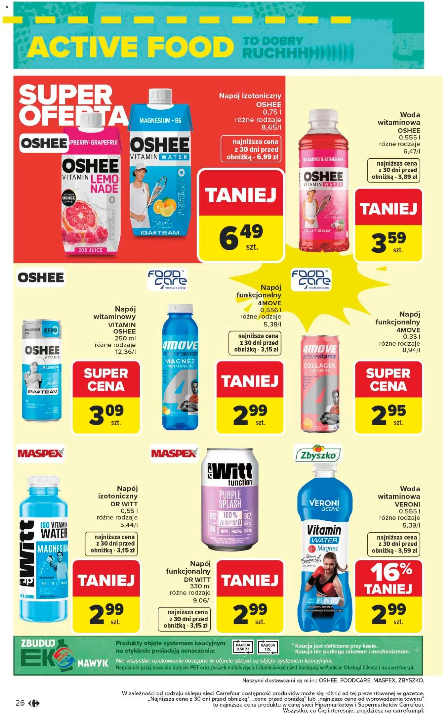 Carrefour Gazetka - Act for food od 05.01.2026 | Strona: 26 | Produkty: Woda