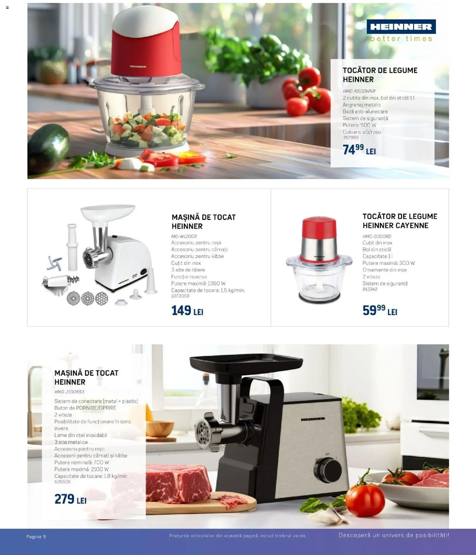 Noul catalog Selgros – valabil de la 06.12.2025 | Pagină: 10 | Produse: Mașină de tocat, Bol, Tocător, Cârnați