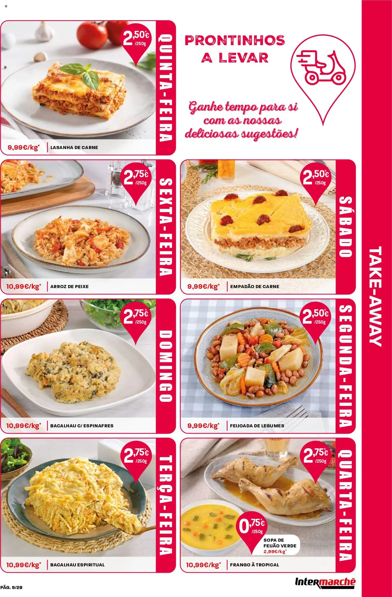 Intermarché Folheto Contact │ válido de 23.04.2026 | Página: 9 | Produtos: Espinafres, Frango, Sopa, Arroz