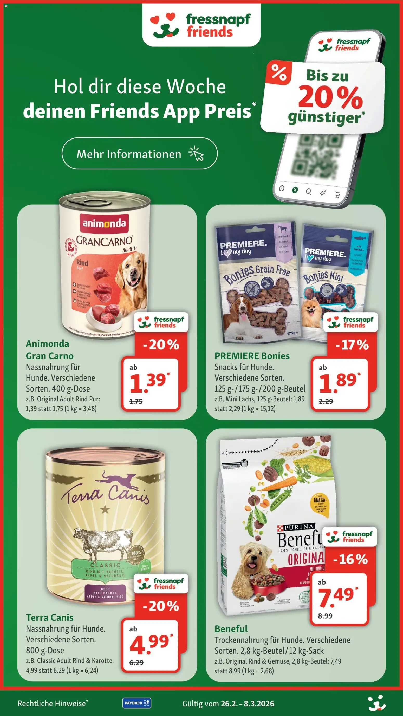 Fressnapf Prospekt – gültig ab 26.02.2026 | Seite: 6 | Produkte: Äpfel, Apple, Zucker, Getreide