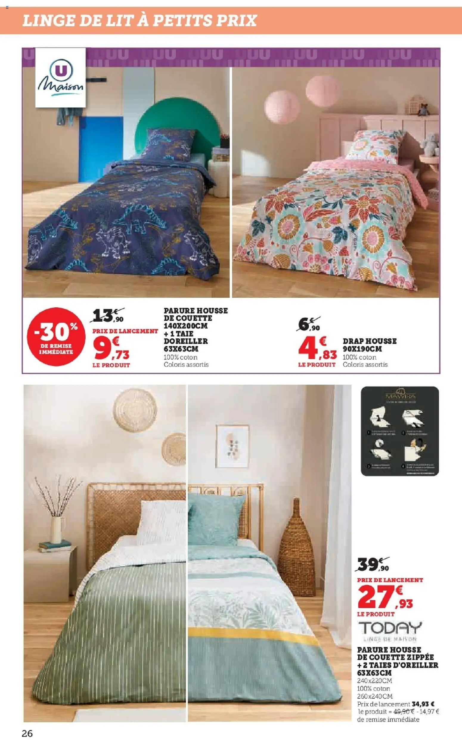 {H1} | Page: 26 | Produits: Coton, Lit, Housse de couette, Couette