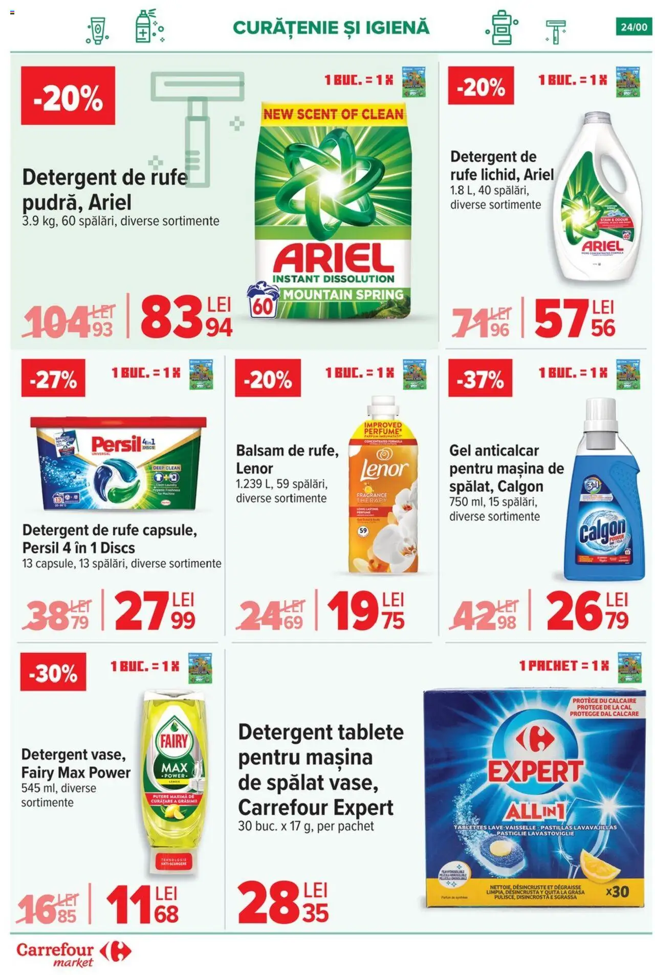 Noul catalog Carrefour – valabil de la 17.09.2025 | Pagină: 24 | Produse: Pomelo, Balsam, Detergent