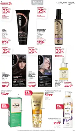 Rossmann akciós ujság - amely érvényes a következő dátumtól: 08.09.2025 | Oldal: 33 | Termékek: Hajfesték, Kondicionáló, Hajmaszk, Overál