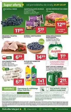 Stokrotka Gazetka - Market od 17.07.2025 | Strona: 26 | Produkty: Muszynianka, Boczek, Woda niegazowana, Płyn do WC Domestos