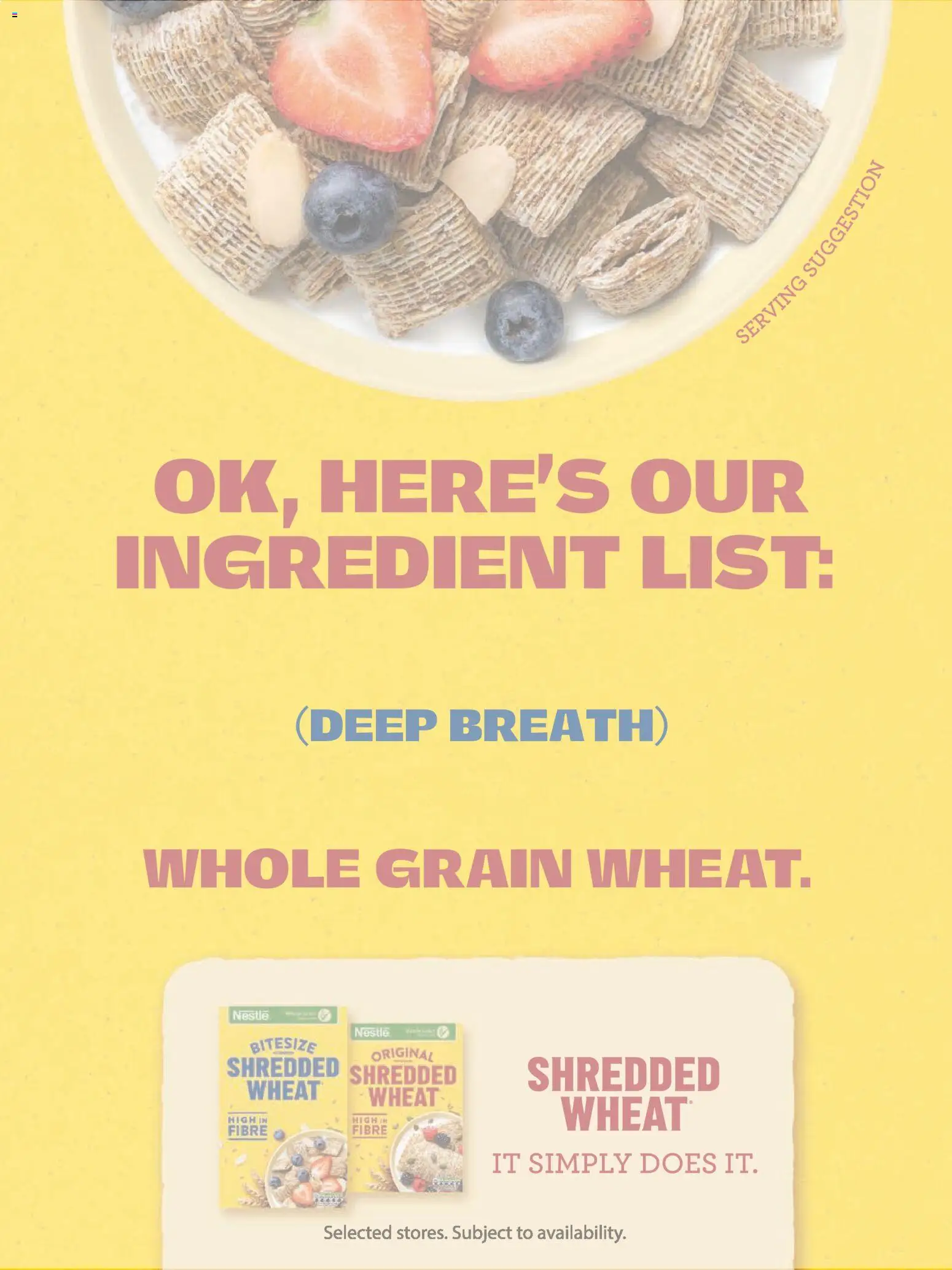 {H1} | Page: 109 | Products: Shredded wheat