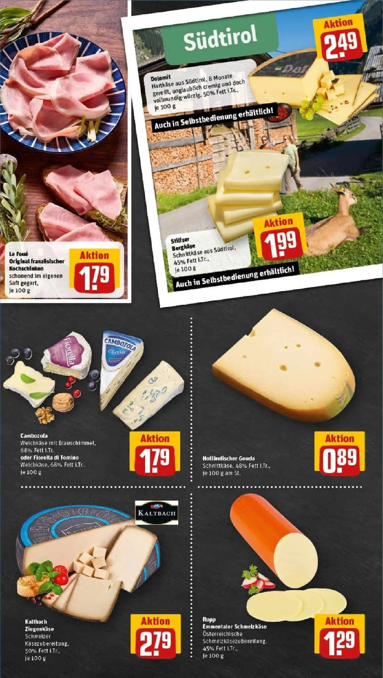 Rewe prospekt Oberhausen	 – gültig ab 26.10.2025 | Seite: 11 | Produkte: Gouda, Ziegenkäse, Saft