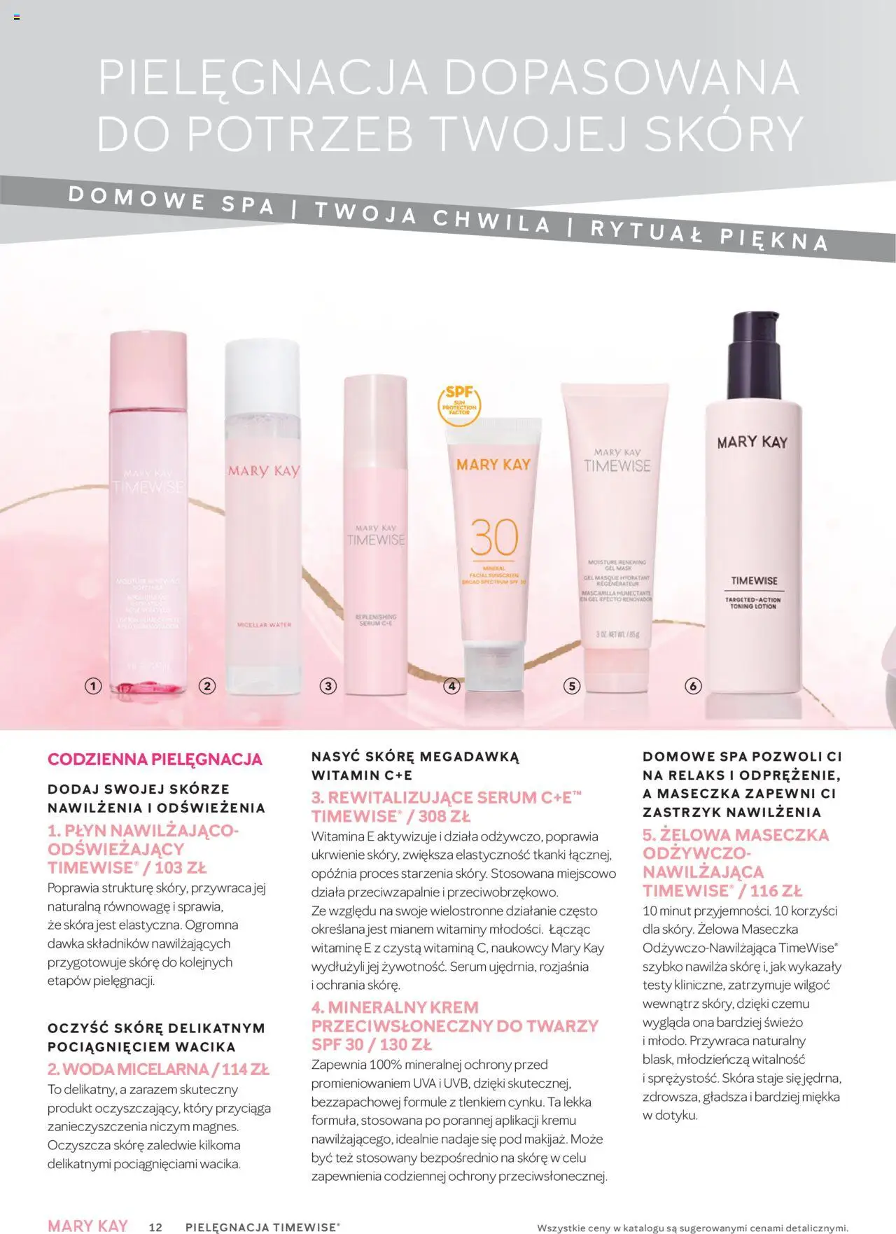 Mary Kay Katalog od 15.10.2025 | Strona: 12 | Produkty: Woda micelarna, Krem, Lotion, Woda