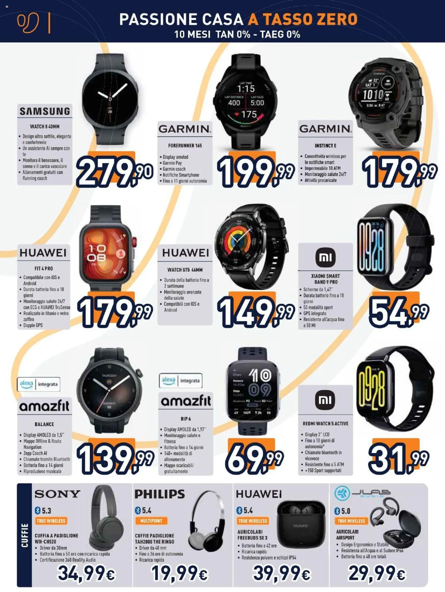 Volantino Unieuro del 27.02.2026 | Pagina: 32 | Prodotti: Schermo, Cuffie, Batteria, Samsung