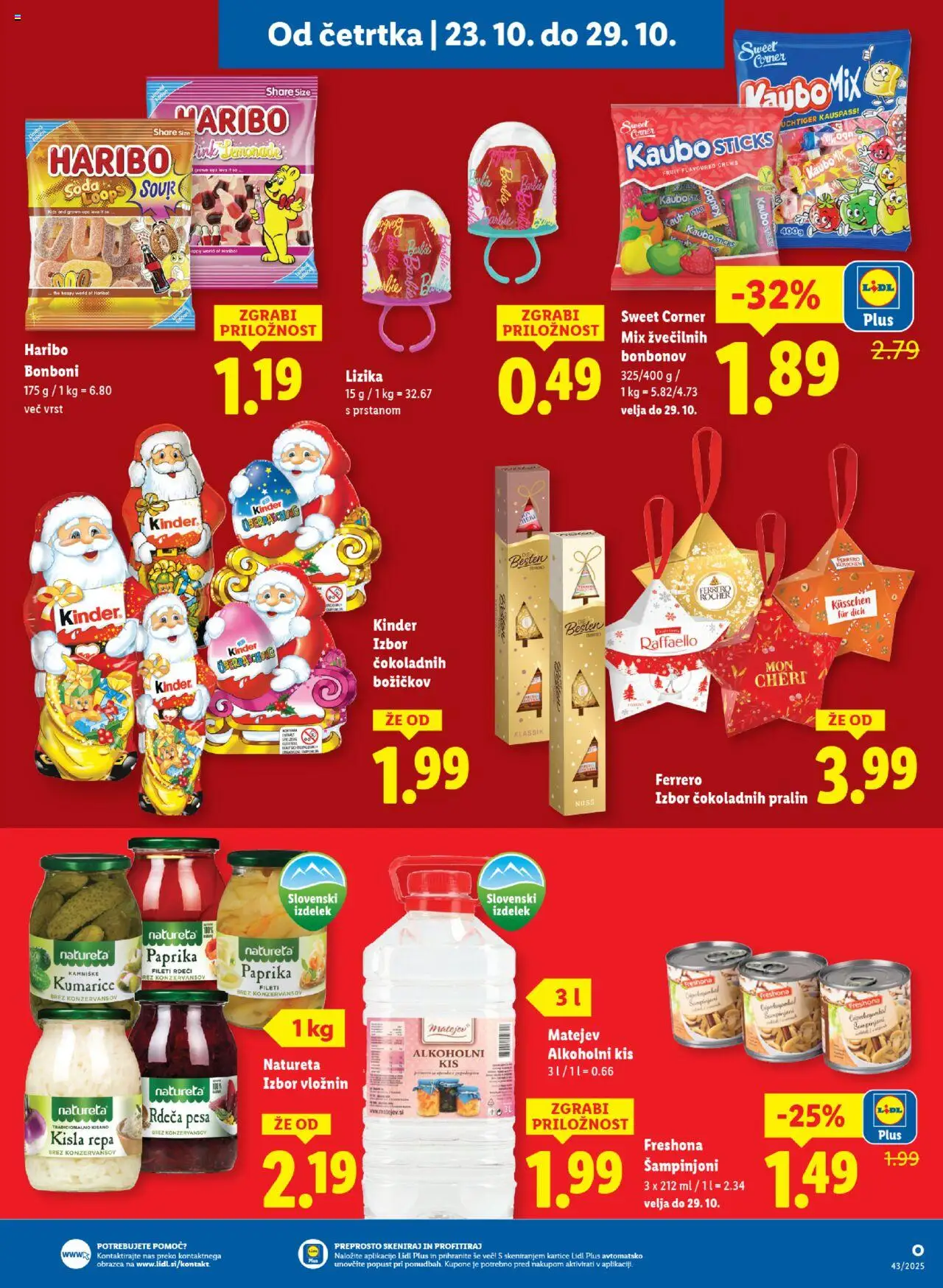 Novi Lidl katalog ponudbe – veljaven od 23.10.2025 | Stran: 9 | Izdelki: Bonboni, Paprika, Kis, Pesa