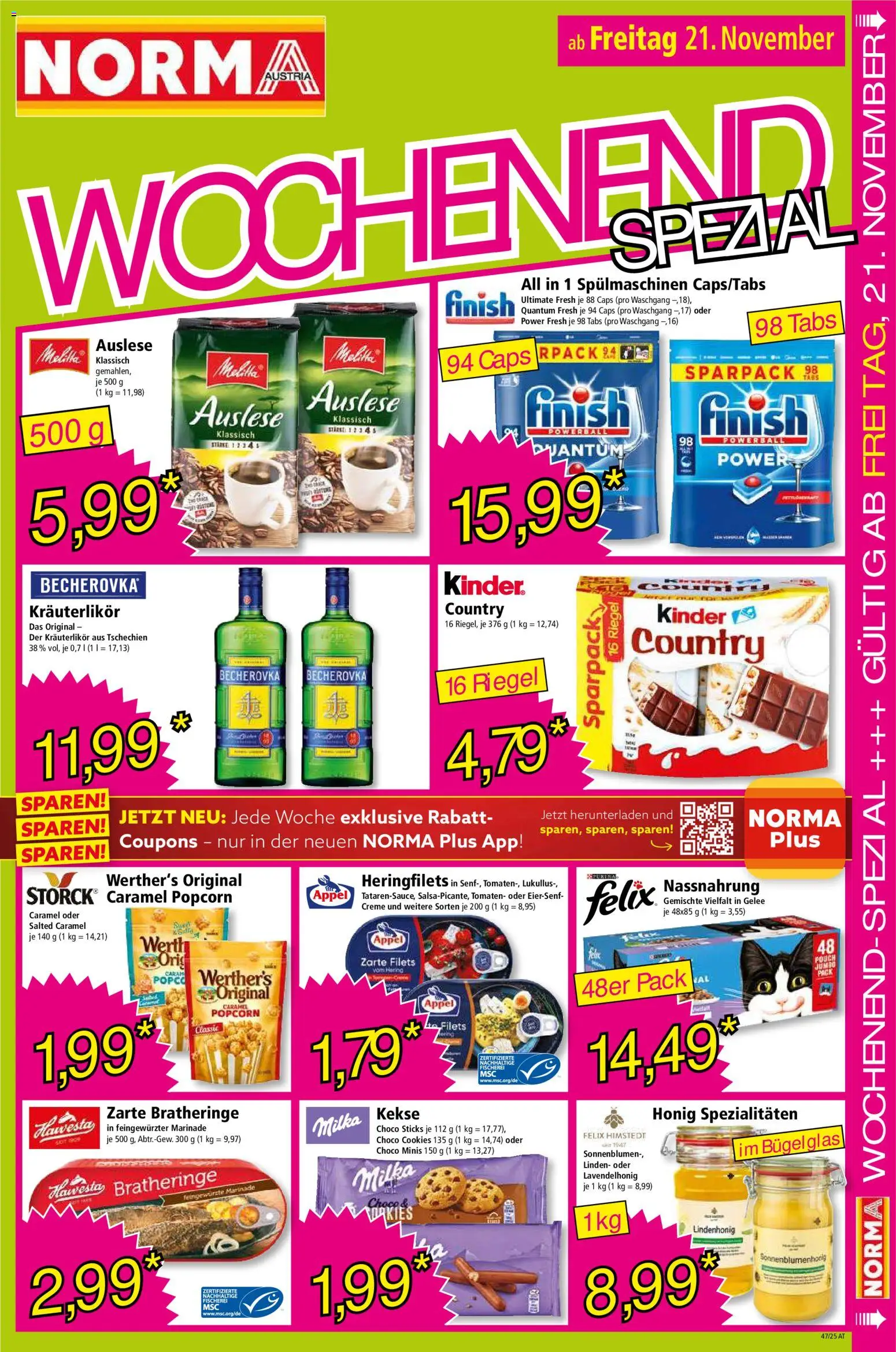 Norma Flugblatt gültig ab 17.11.2025 | Seite: 17 | Produkte: Kekse, Creme, Tomaten
