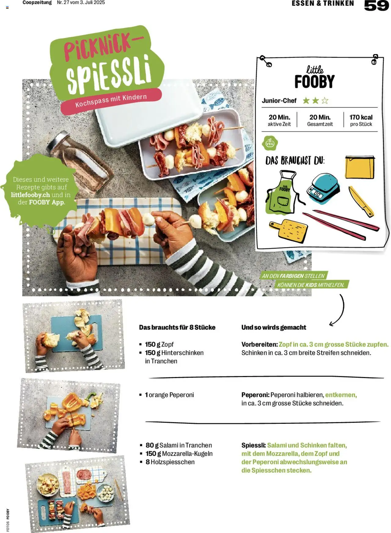 Coop Magazin ab 03.07.2025 | Seite: 59 | Produkte: Salami, Schinken