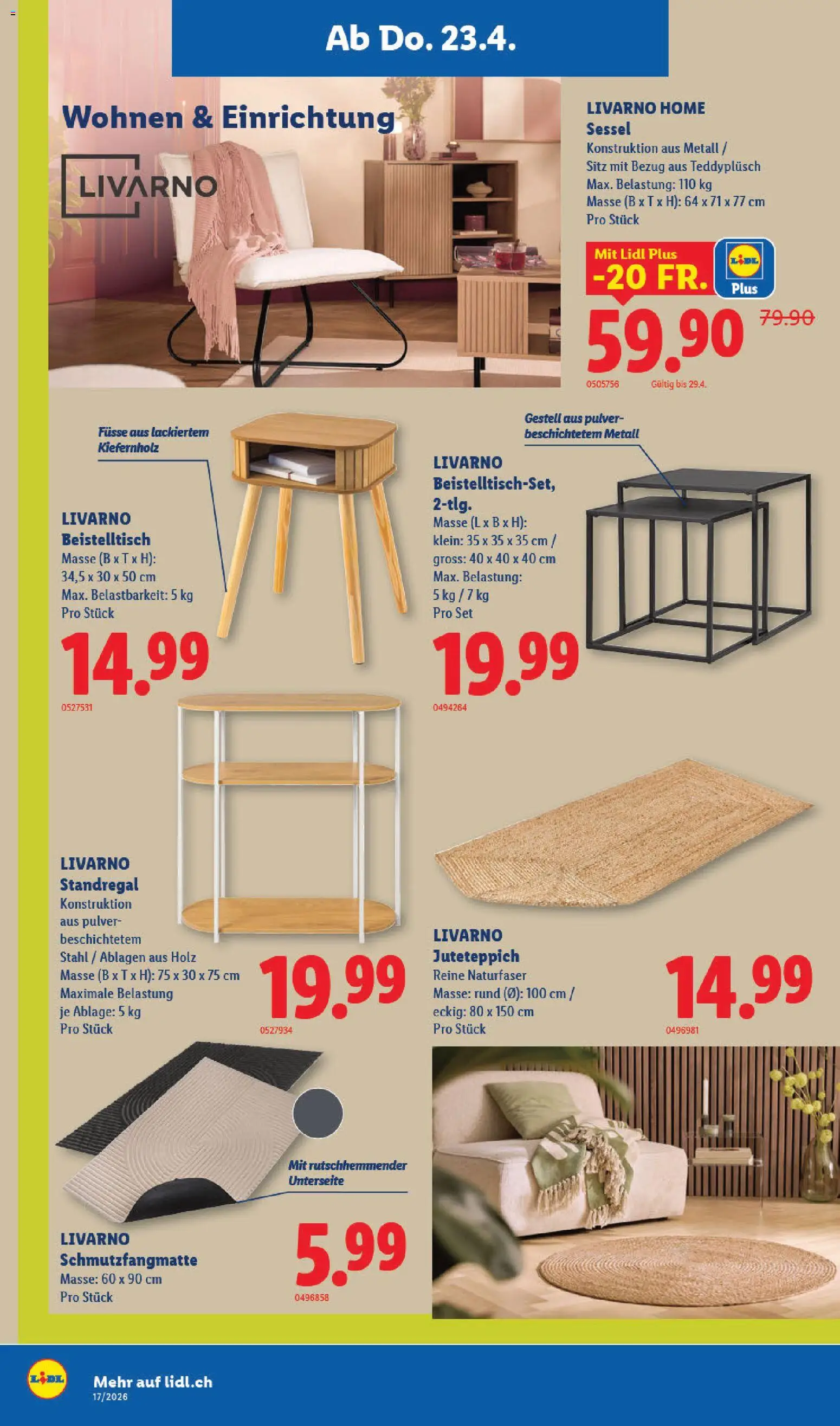 🛍️ Lidl aktionen ab 23.04.2026 » Entdecken Sie exklusive Rabatte und sparen Sie noch heute! 💰 | Schweiz