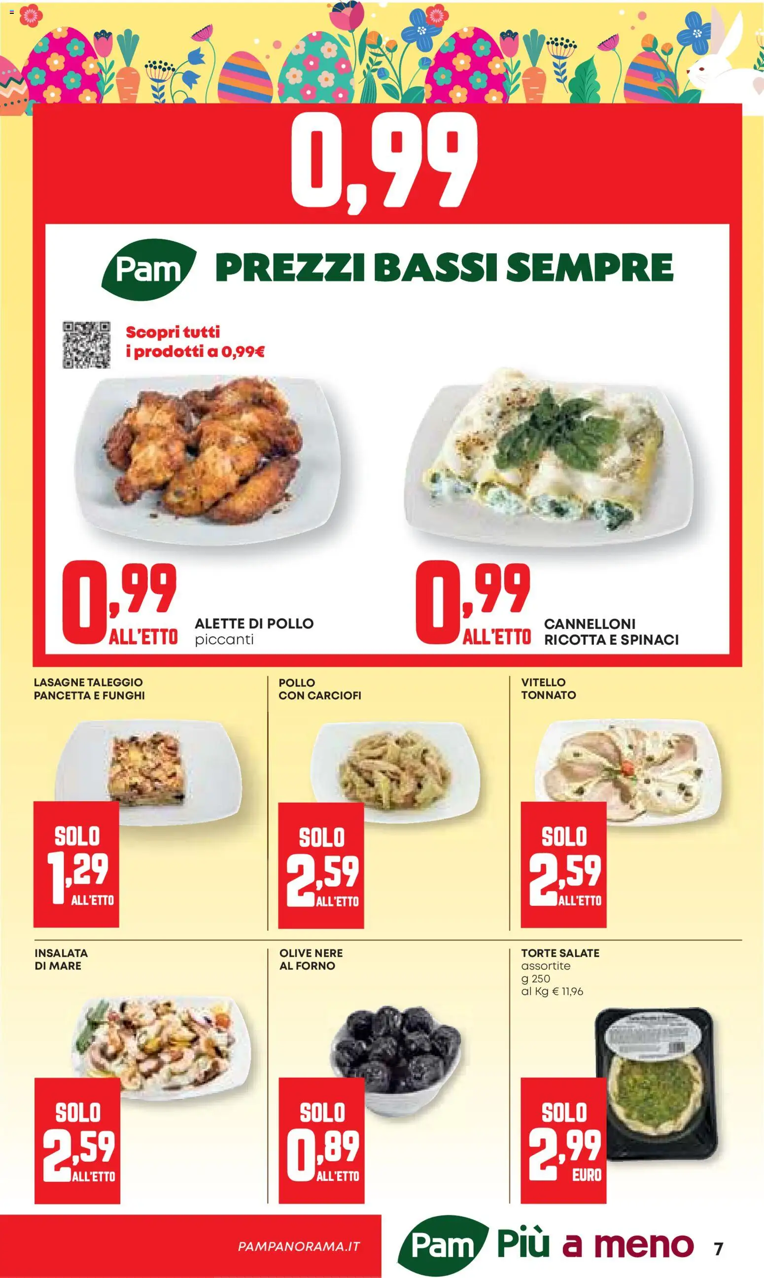 Volantino Panorama del 26.03.2026 | Pagina: 7 | Prodotti: Pollo, Insalata, Spinaci, Forno