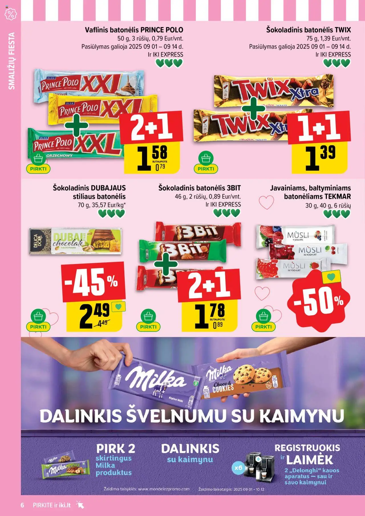 IKI akcijos nuo 08.09.2025 | Puslapis: 6 | Prekių: Šokoladinis batonėlis