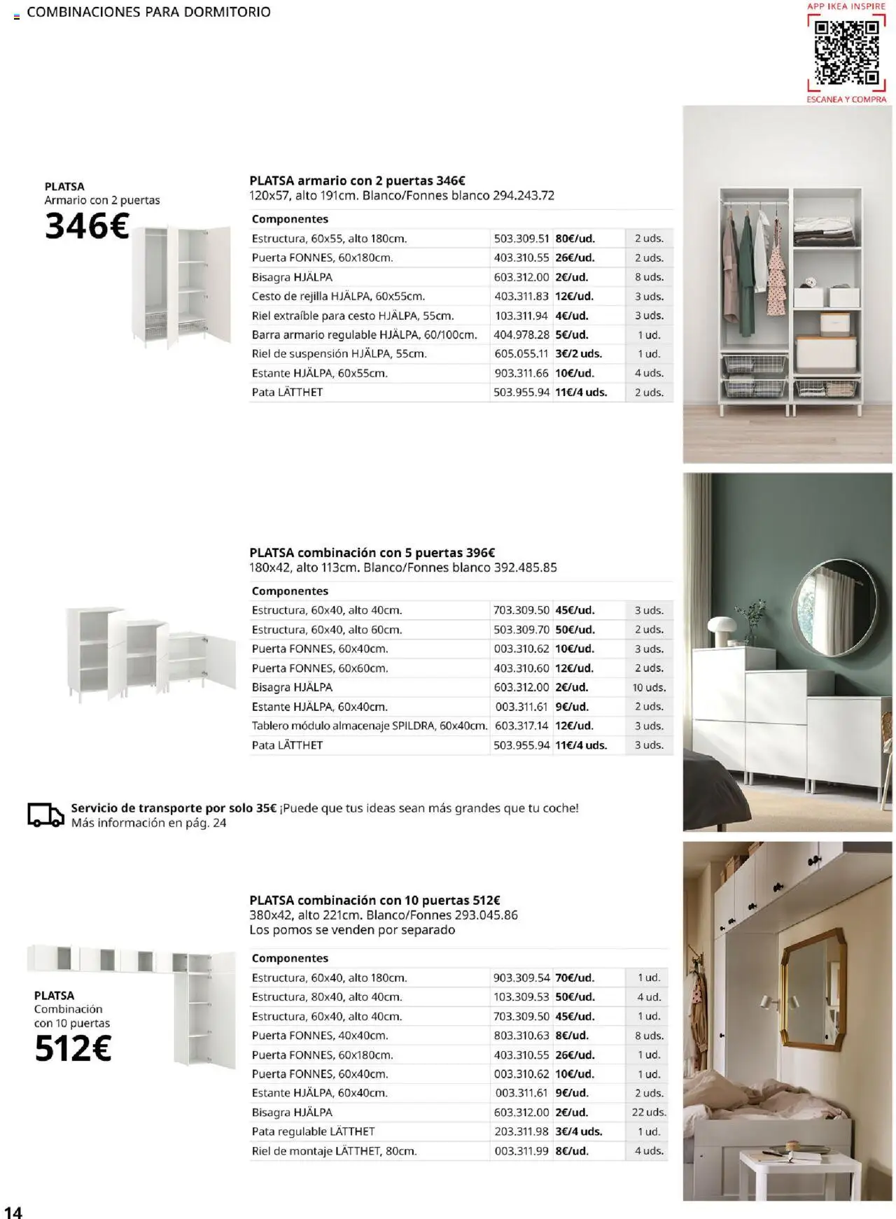 Catálogo IKEA Platsa │ válido desde el 06.02.2025 | Página: 14 | Productos: Almacenaje, Estante, Armario