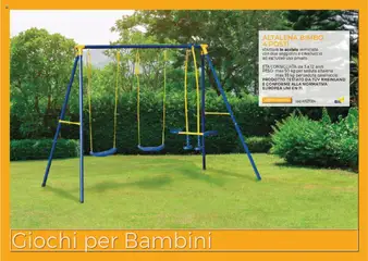 Anteprima del volantino Catalogo Giochi per Bambini Brico OK	 valido a partire dal 03.03.2025 | Pagina: 1 | Prodotti: Altalena