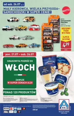 Aldi Gazetka - Hity od Środy i od Soboty od 23.07.2025 | Strona: 16 | Produkty: Cantuccini, Lasagne, Mascarpone