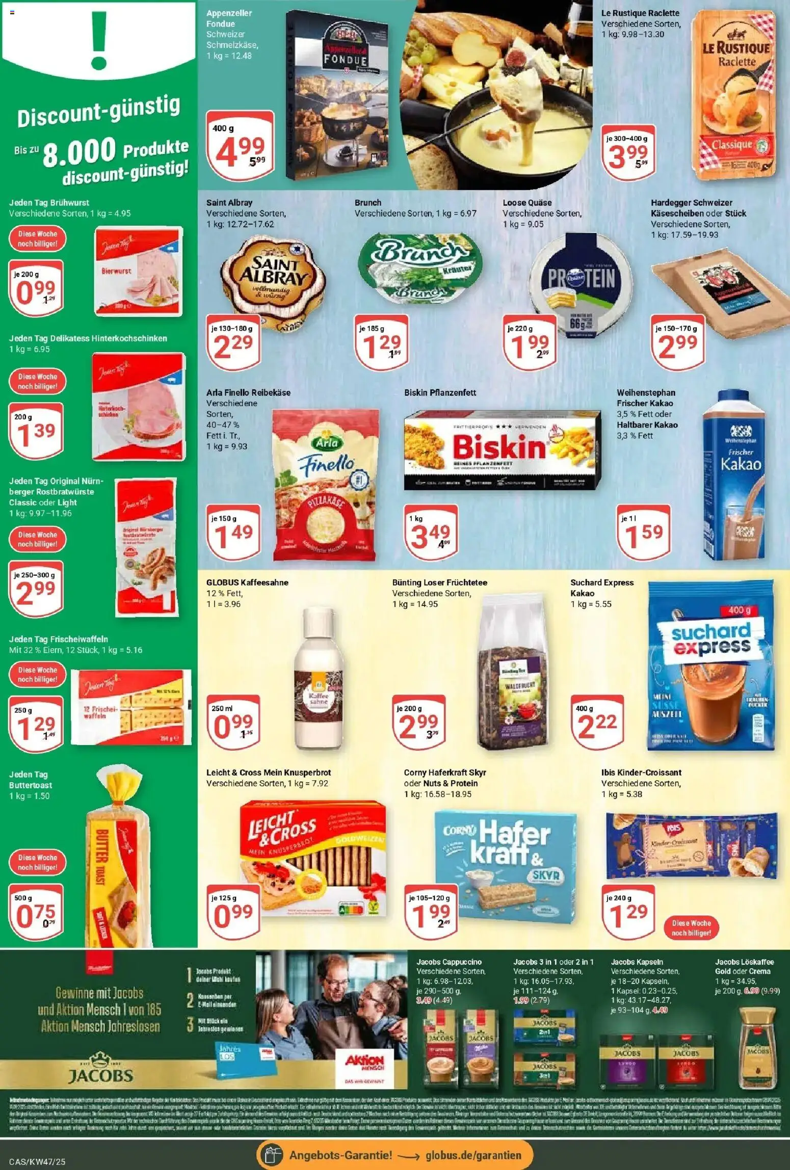 Globus prospekt Castrop-Rauxel	 – gültig ab 17.11.2025 | Seite: 11 | Produkte: Butter, Raclette, Reibekase, Fondue