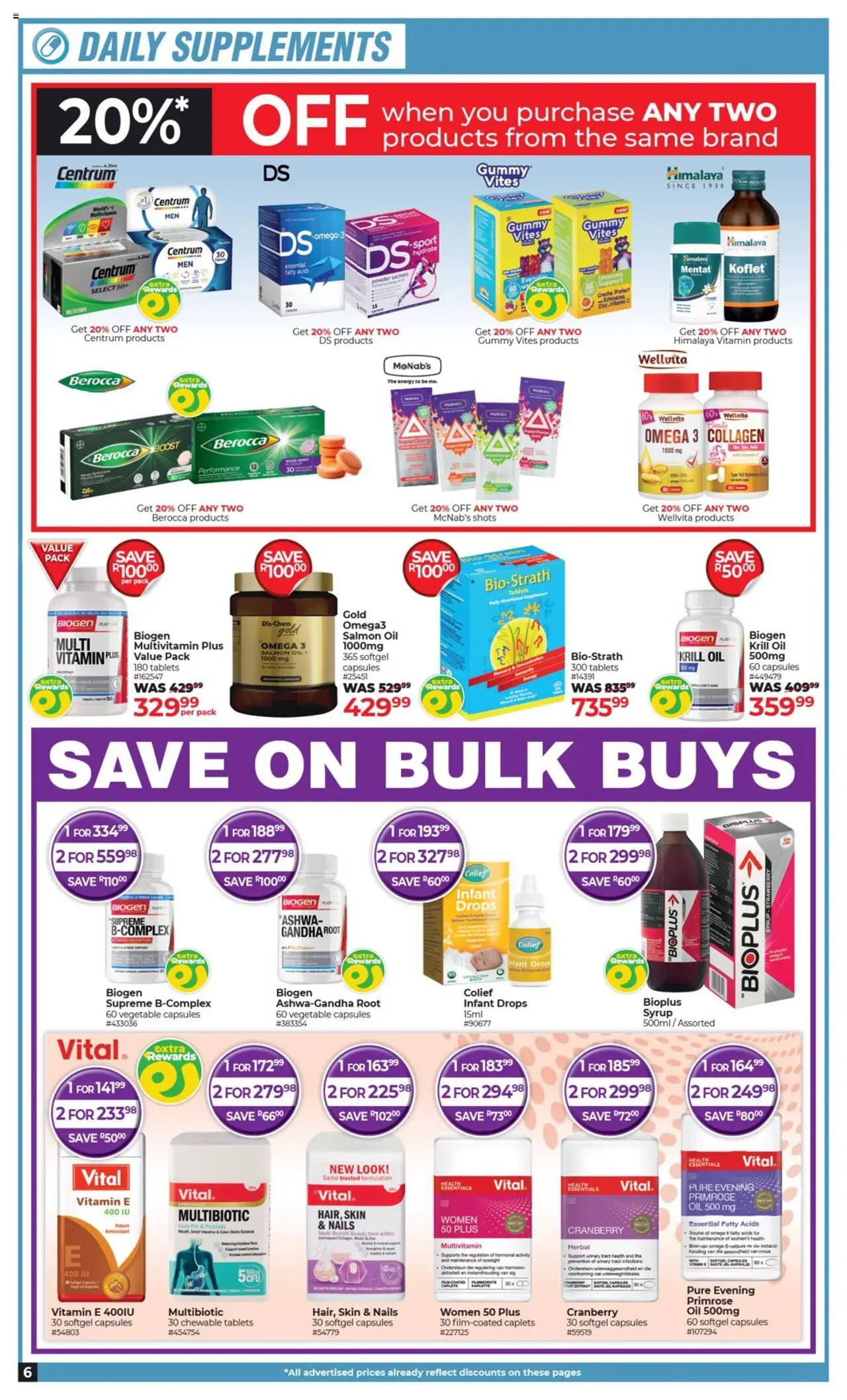 Dis-Chem Specials │ valid from 19.08.2025 | Page: 6 | Products: Cámara televigilancia, Oil, Powder, Syrup