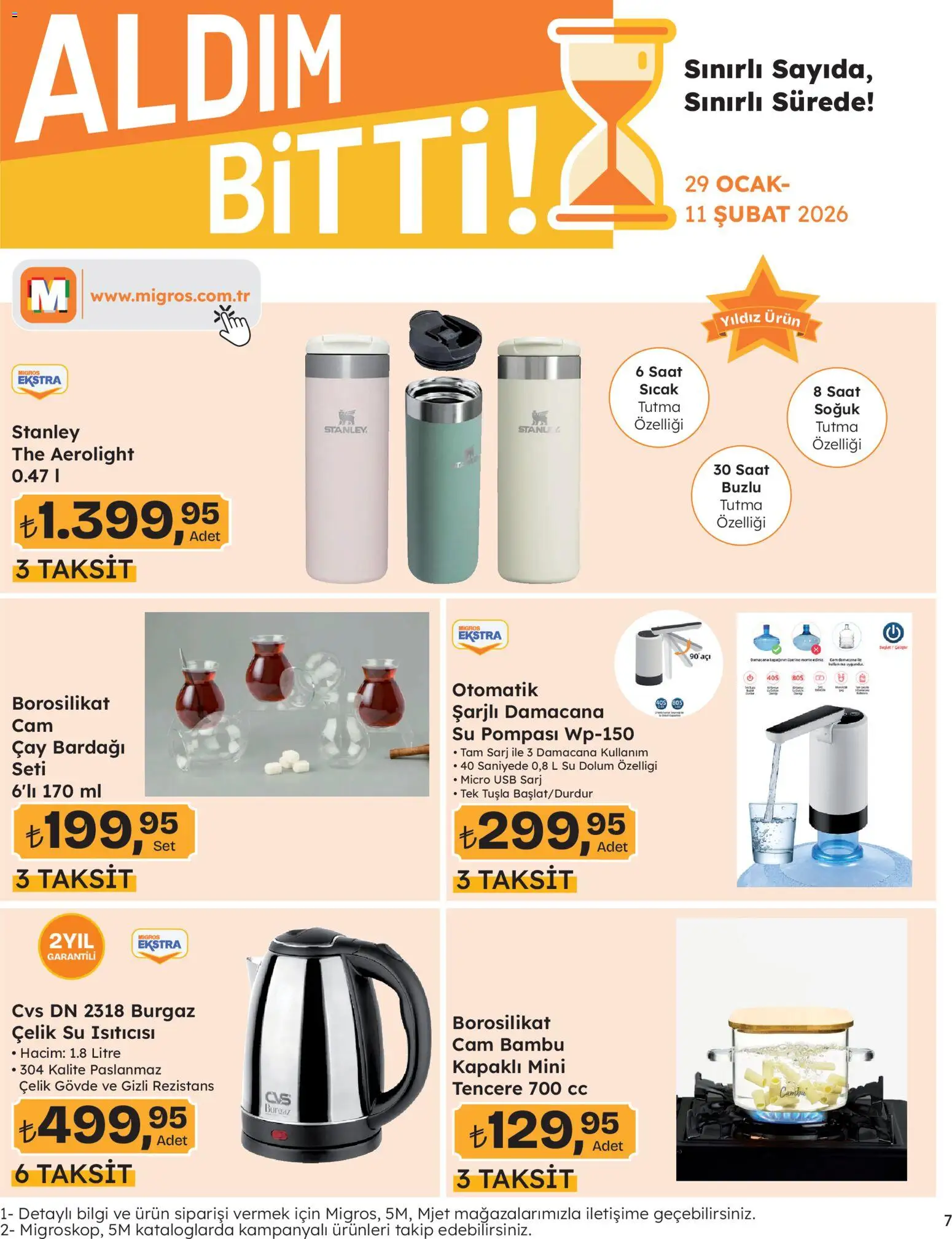 Migros Katalog - Migros Jet Dijital - 29.01.2026 tarihinden itibaren geçerlidir | Sayfa: 7