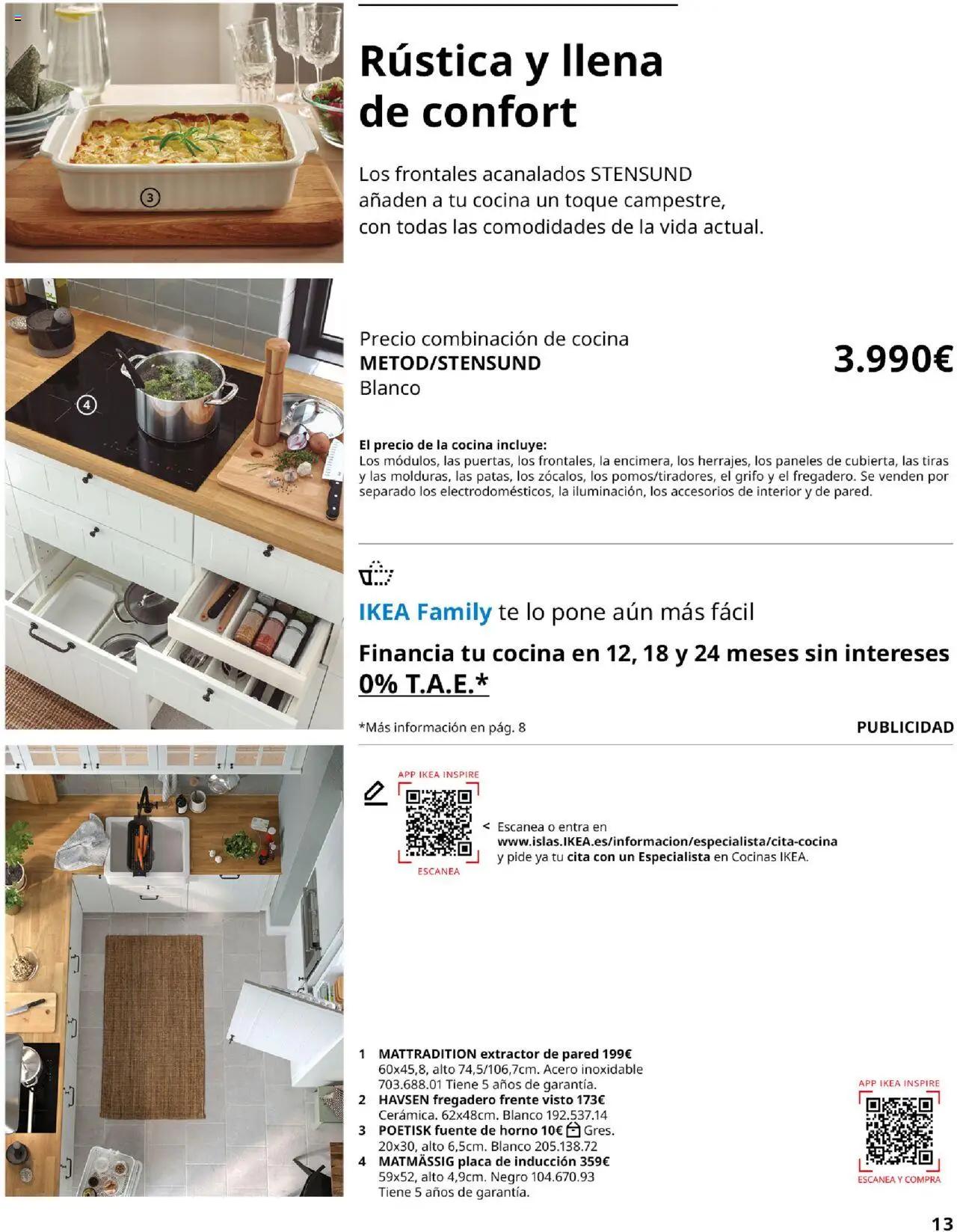 Catálogo IKEA Cocinas │ válido desde el 01.09.2025 | Página: 13 | Productos: Fregadero, Té, Horno, Cocina