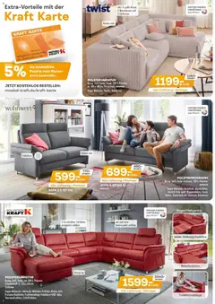 Möbel Kraft Prospekt Wohntrends zum Kraftpreis! ab 02.12.2025 gültig | Seite: 2 | Produkte: Sofa